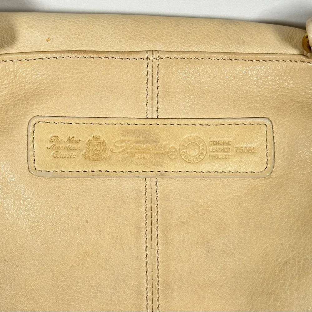 Fossil Leather Crossbody Bag The New American Classic 1954 Key Beige white cream
